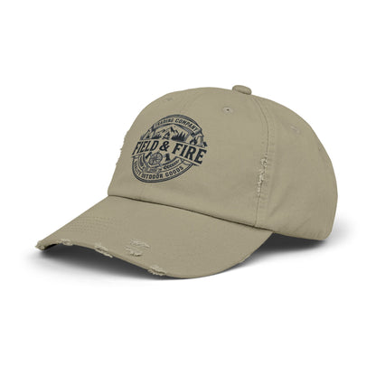 FNF Medallion Unisex Distressed Cap - Black Graphic