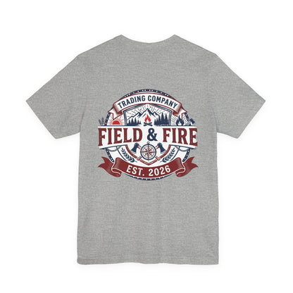 FNF Medallion Unisex Jersey Short Sleeve Tee - Red & Blue Design