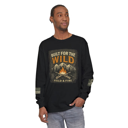 Built For The Wild Unisex Garment-dyed Long Sleeve T-Shirt