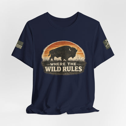 Where The Wild Rules Unisex Jersey Short Sleeve Tee