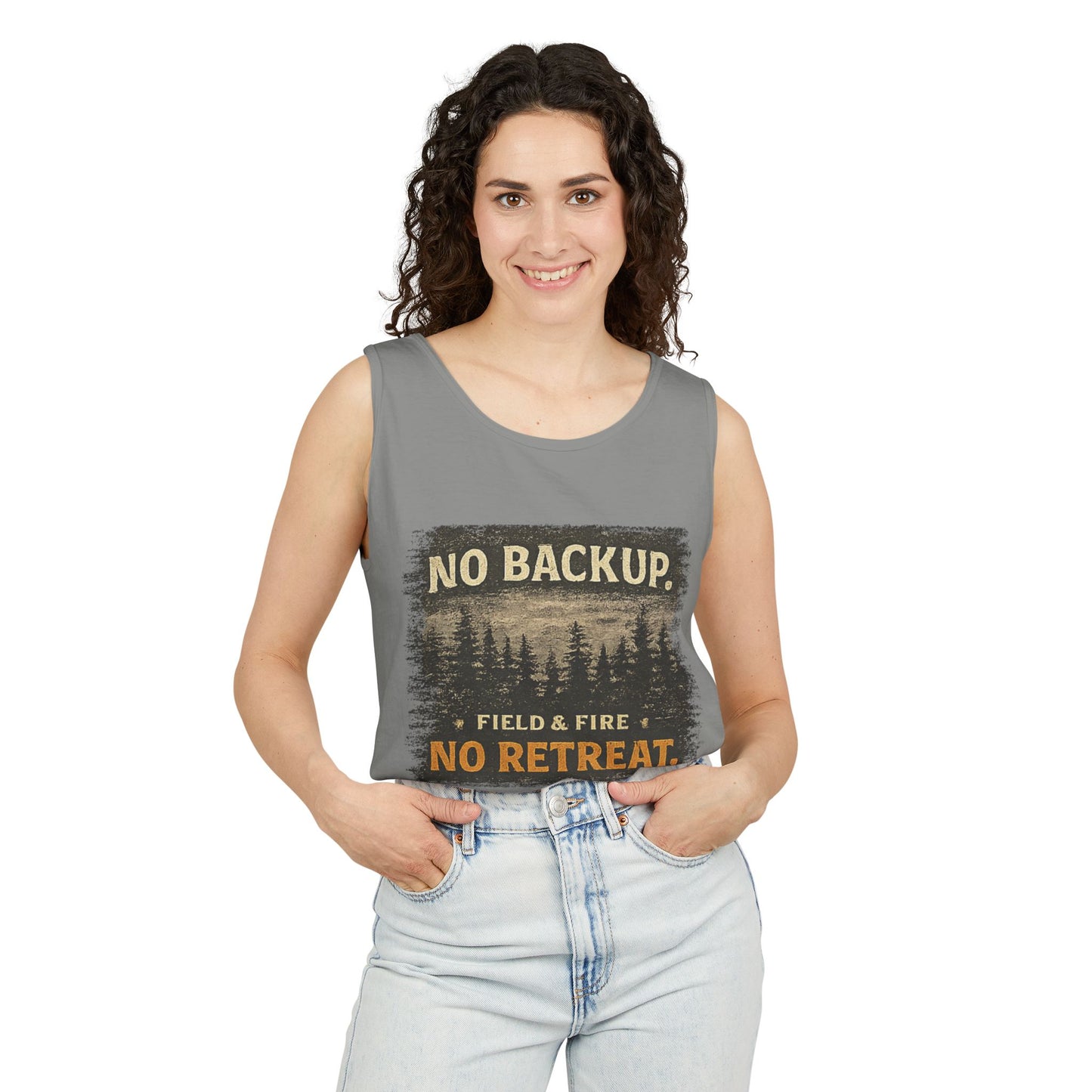 No Backup Unisex Garment-Dyed Tank Top