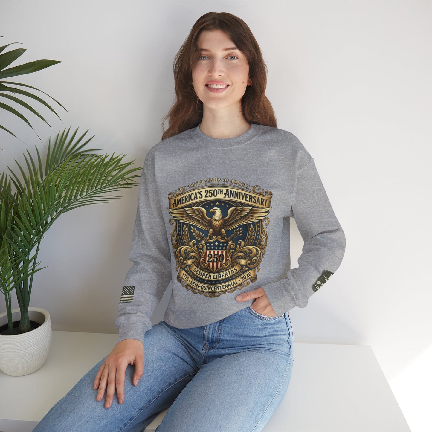 USA 250th Anniversary Unisex Heavy Blend™ Crewneck Sweatshirt