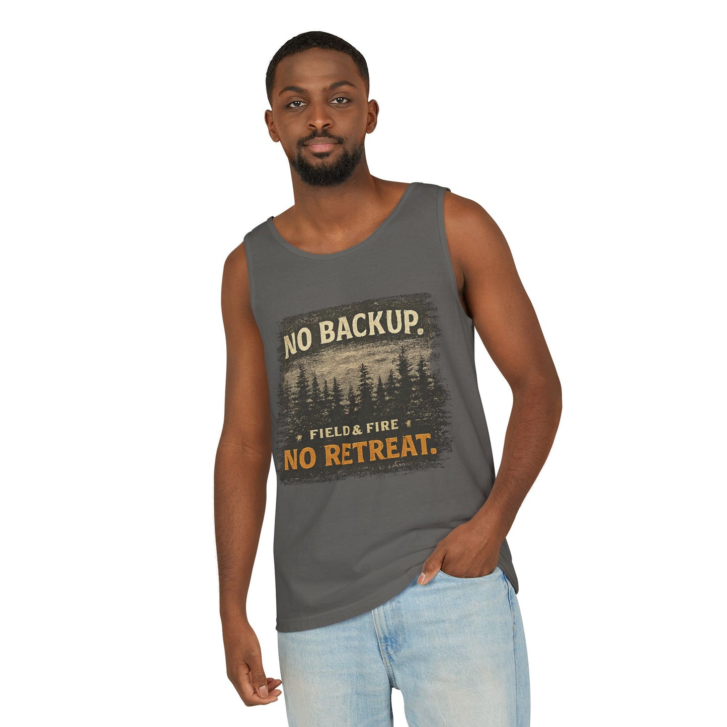 No Backup Unisex Garment-Dyed Tank Top