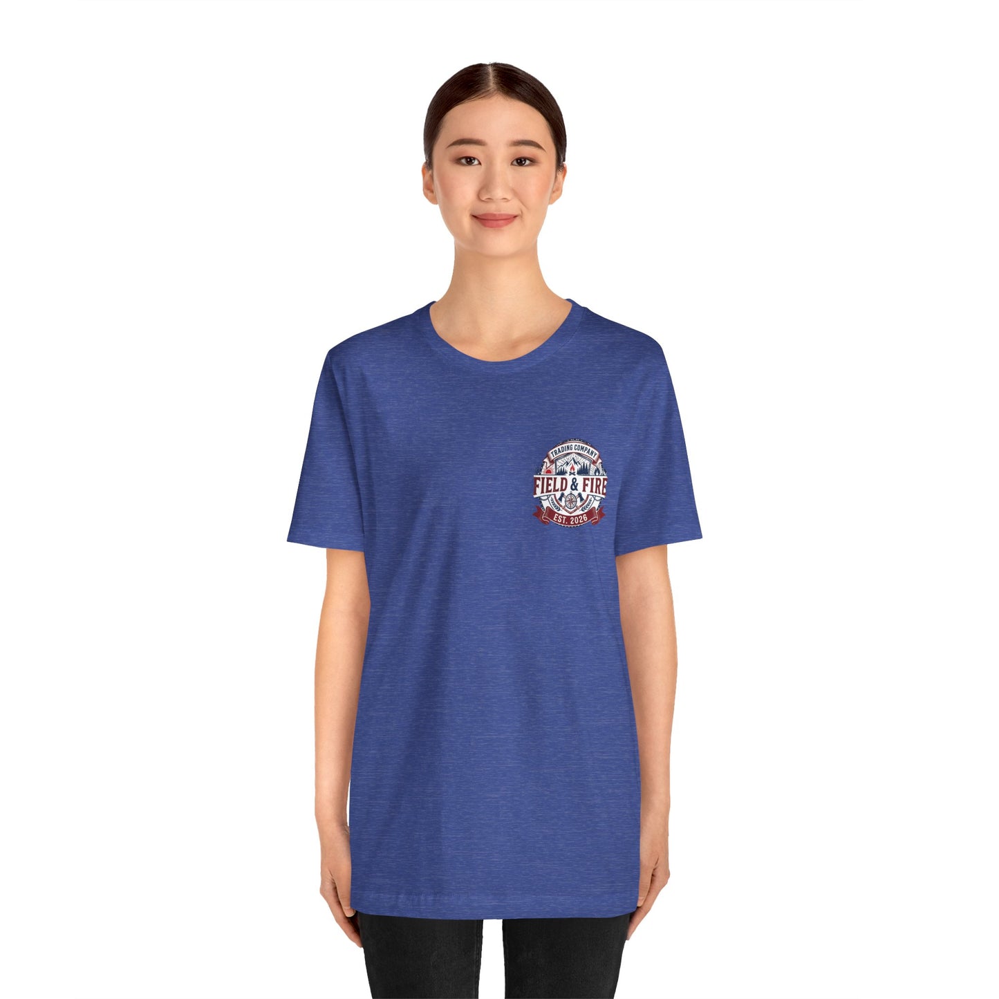 FNF Medallion Unisex Jersey Short Sleeve Tee - Red & Blue Design