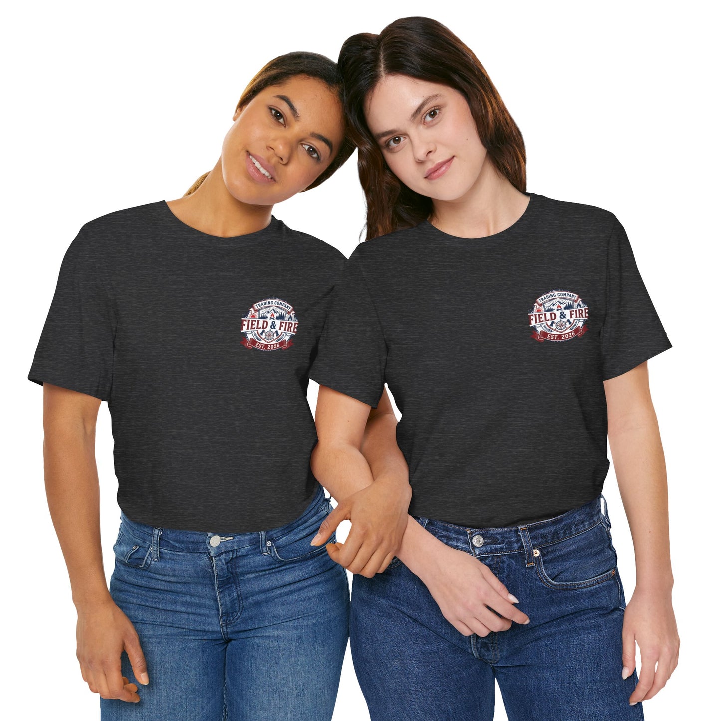 FNF Medallion Unisex Jersey Short Sleeve Tee - Red & Blue Design