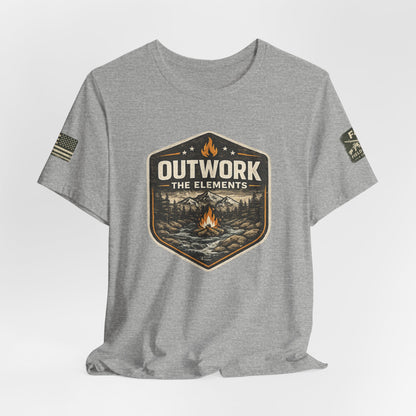 Outwork The Elements Unisex Jersey Short Sleeve Tee