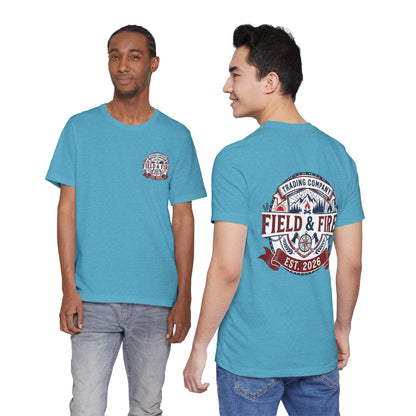 FNF Medallion Unisex Jersey Short Sleeve Tee - Red & Blue Design