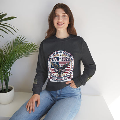 Happy 250th MERICA! Unisex Heavy Blend™ Crewneck Sweatshirt