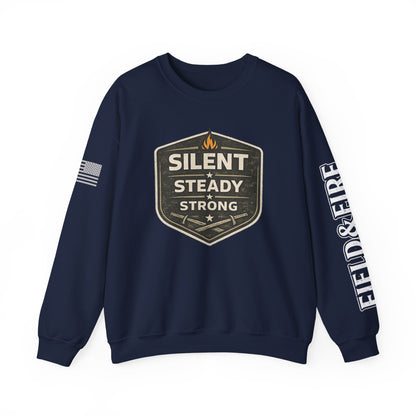 Silent Steady Strong Unisex Heavy Blend™ Crewneck Sweatshirt