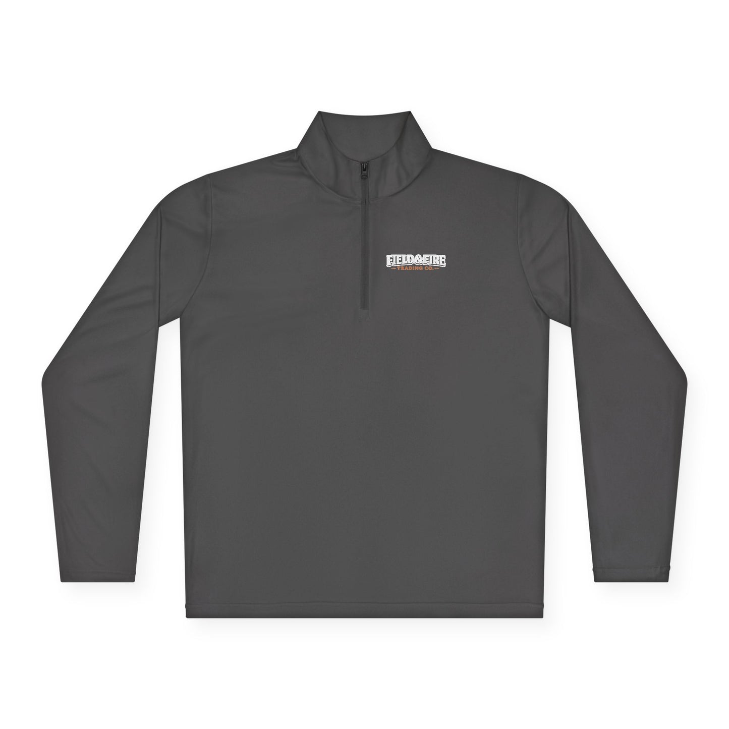 Field & Fire Trading Co Word Logo Unisex Quarter Zip Pullover