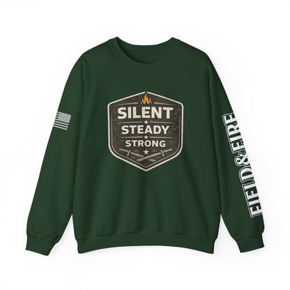 Silent Steady Strong Unisex Heavy Blend™ Crewneck Sweatshirt
