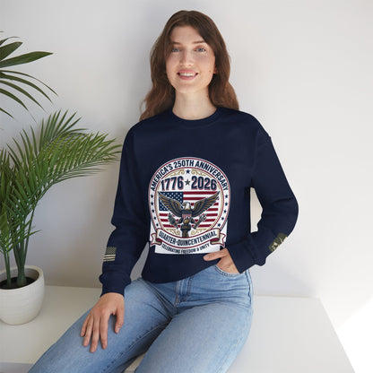 Happy 250th MERICA! Unisex Heavy Blend™ Crewneck Sweatshirt