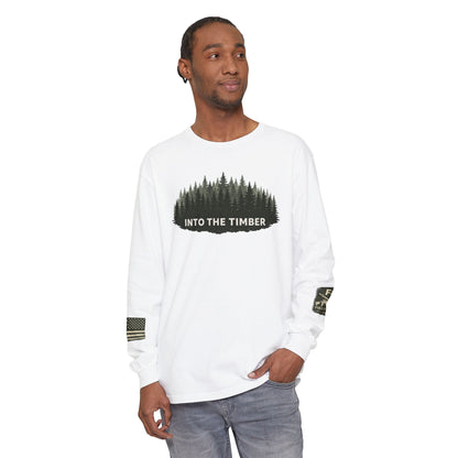 Into The Timber Unisex Garment-dyed Long Sleeve T-Shirt