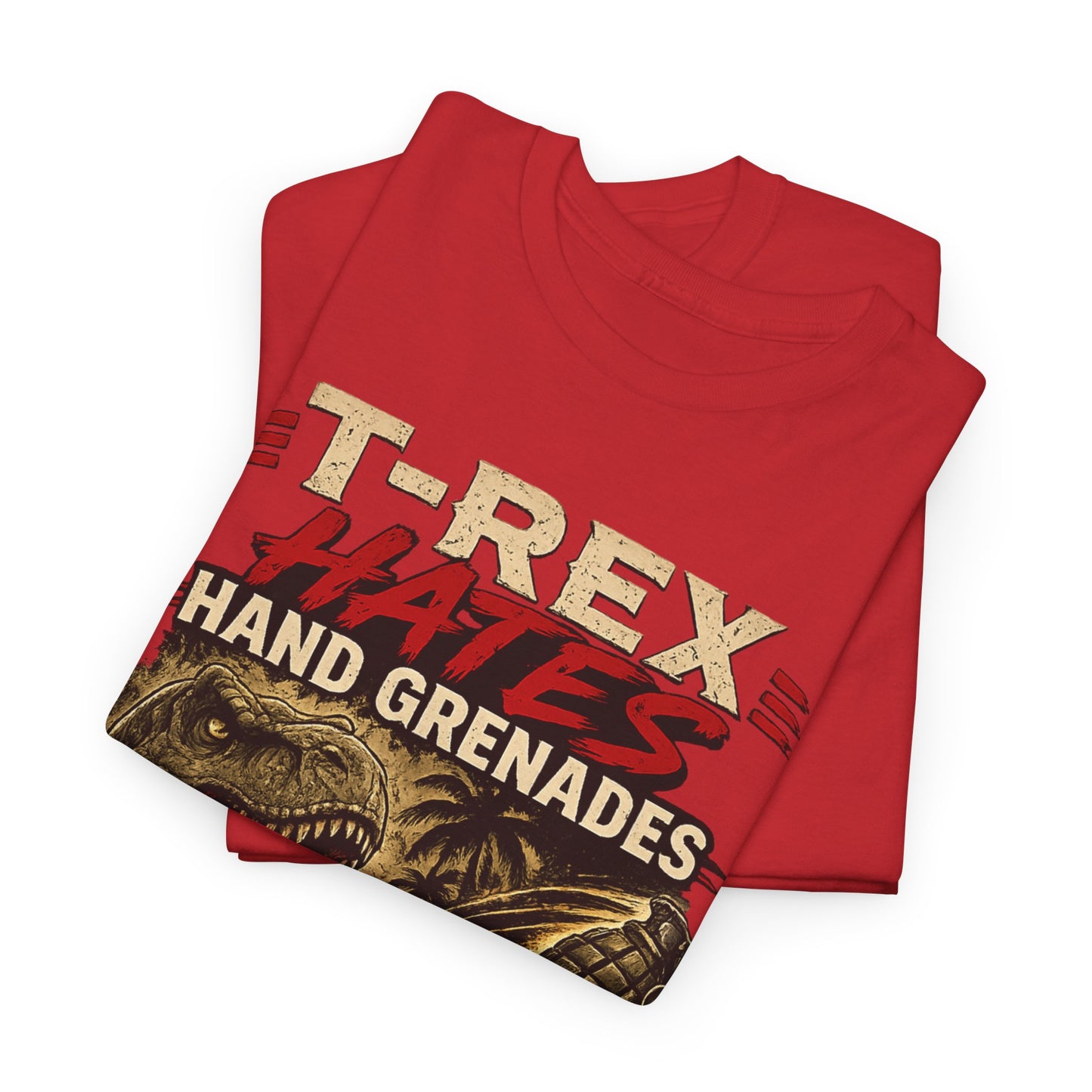 T-Rex Hates Hand Grenades Tee
