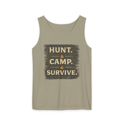 Hunt Camp Survive Unisex Garment-Dyed Tank Top