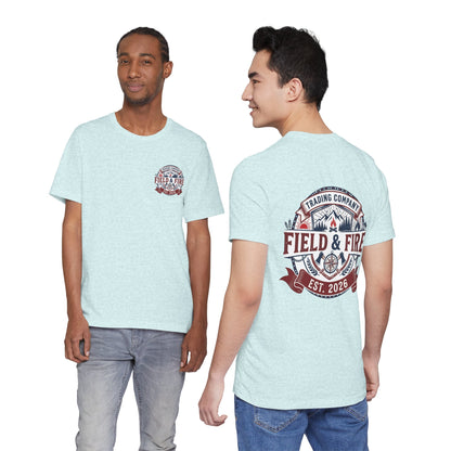 FNF Medallion Unisex Jersey Short Sleeve Tee - Red & Blue Design
