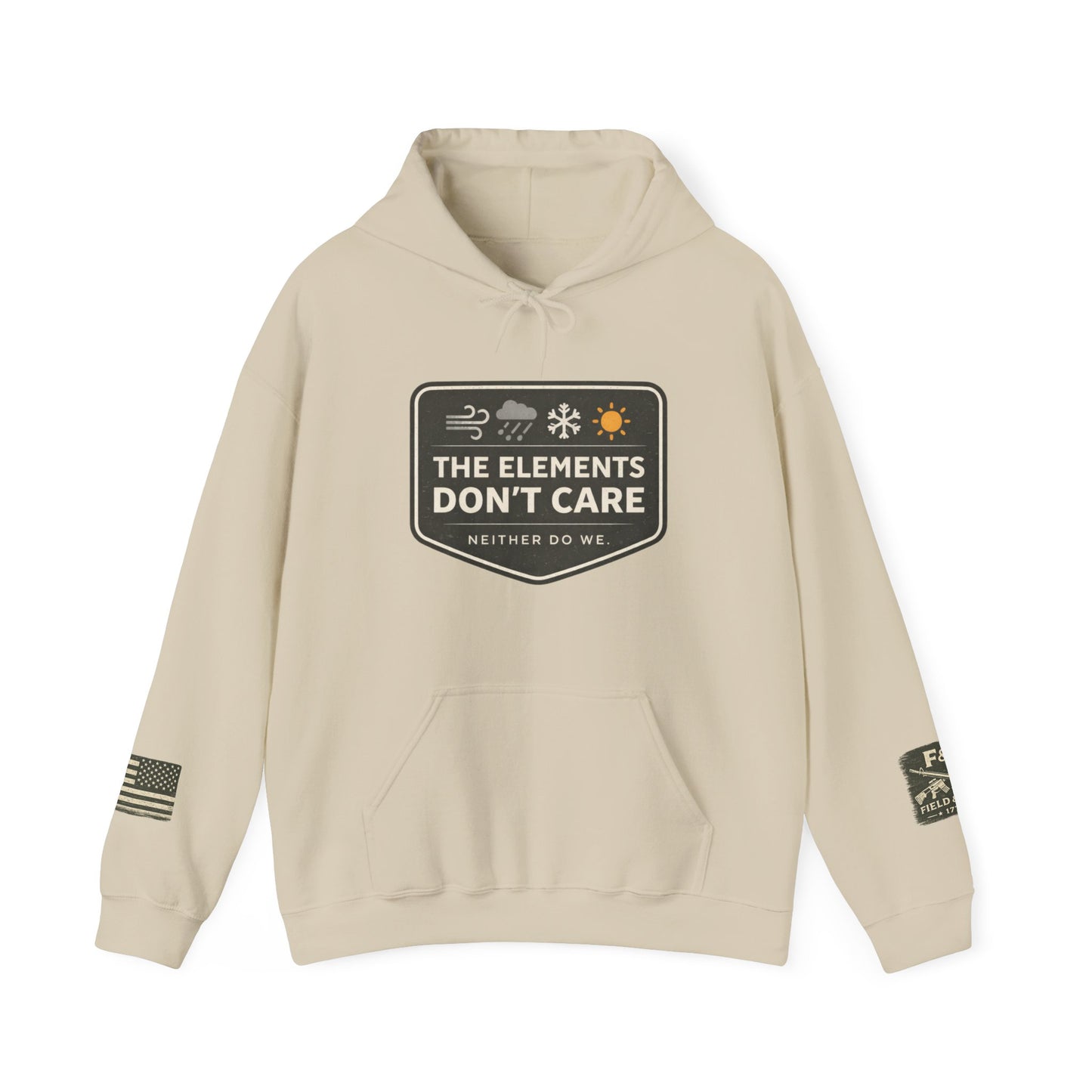 The Elements Don't Care Unisex Heavy Blend™ Hooded Sweatshirt