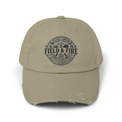 FNF Medallion Unisex Distressed Cap - Black Graphic