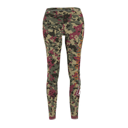 Crimson Brush Women's Cut & Sew Casual Leggings (AOP)