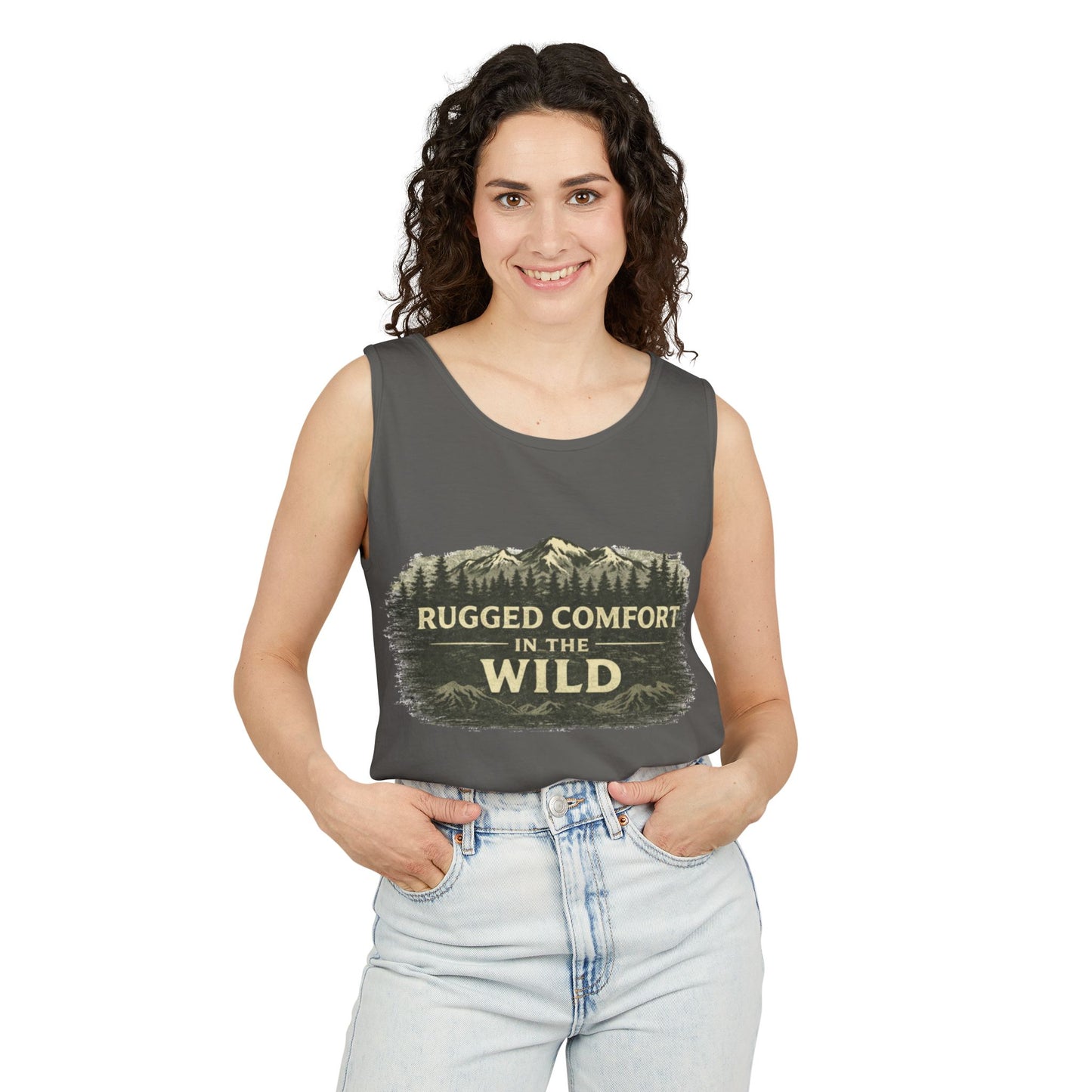Rugged Comfort In The Wild Unisex Garment-Dyed Tank Top