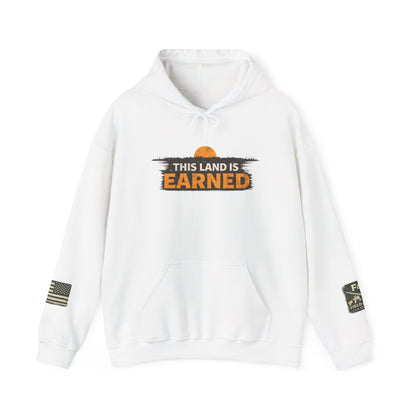 The Land Is Earned Unisex Heavy Blend™ Hooded Sweatshirt