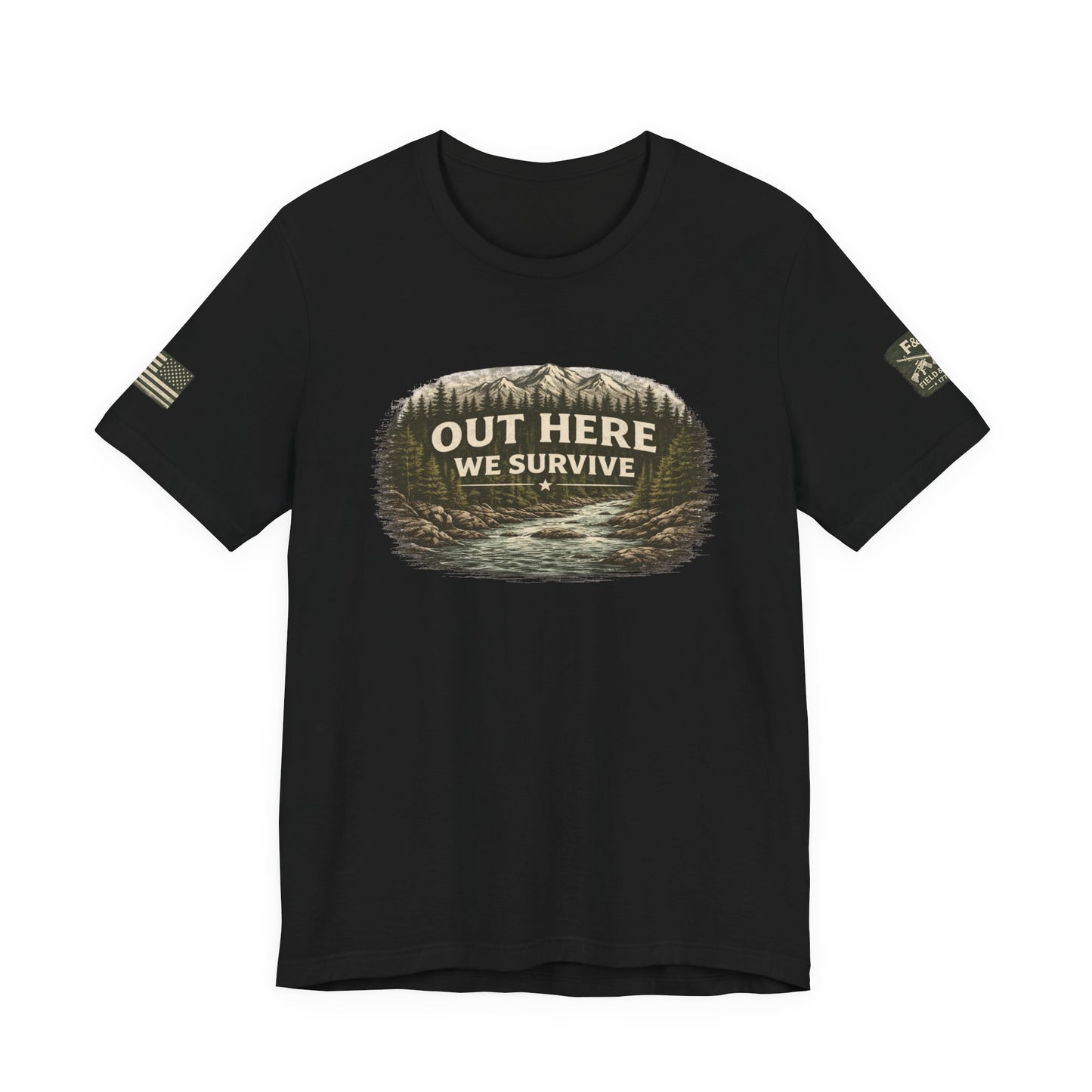 Out Here We Survive Unisex Jersey Short Sleeve Tee