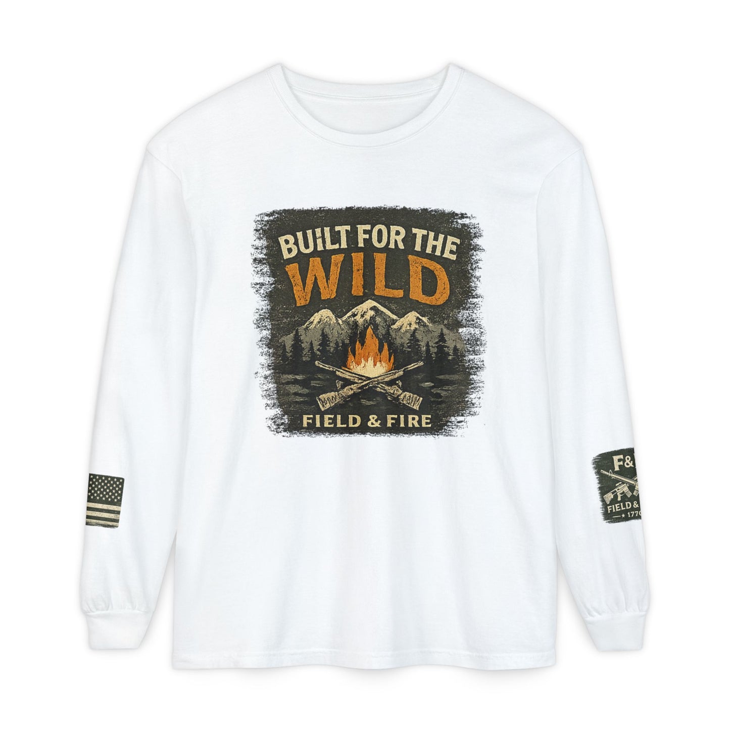 Built For The Wild Unisex Garment-dyed Long Sleeve T-Shirt