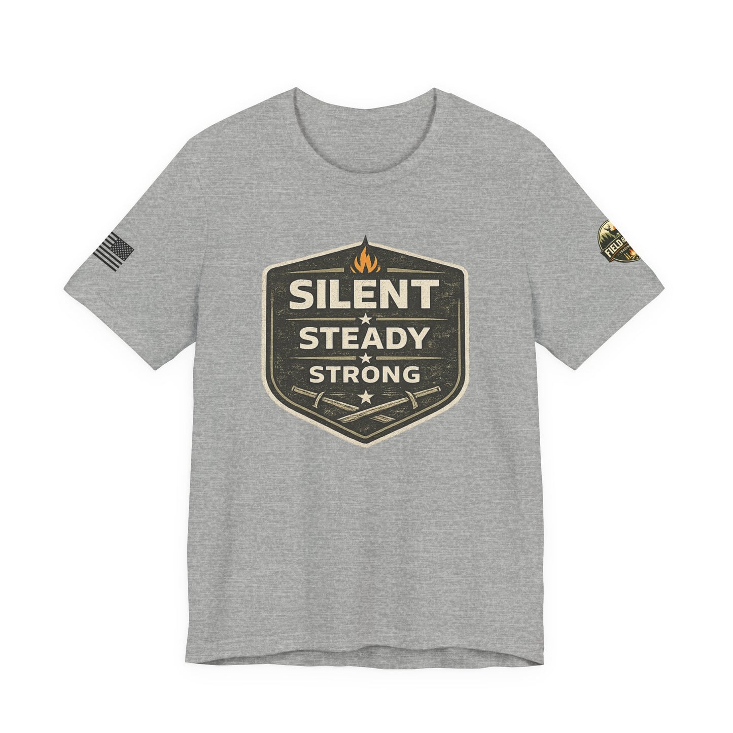 Silent Steady Strong Unisex Jersey Short Sleeve Tee