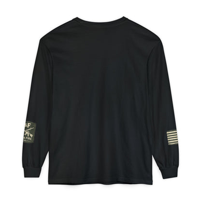 Outlast The Storm Unisex Garment-dyed Long Sleeve T-Shirt