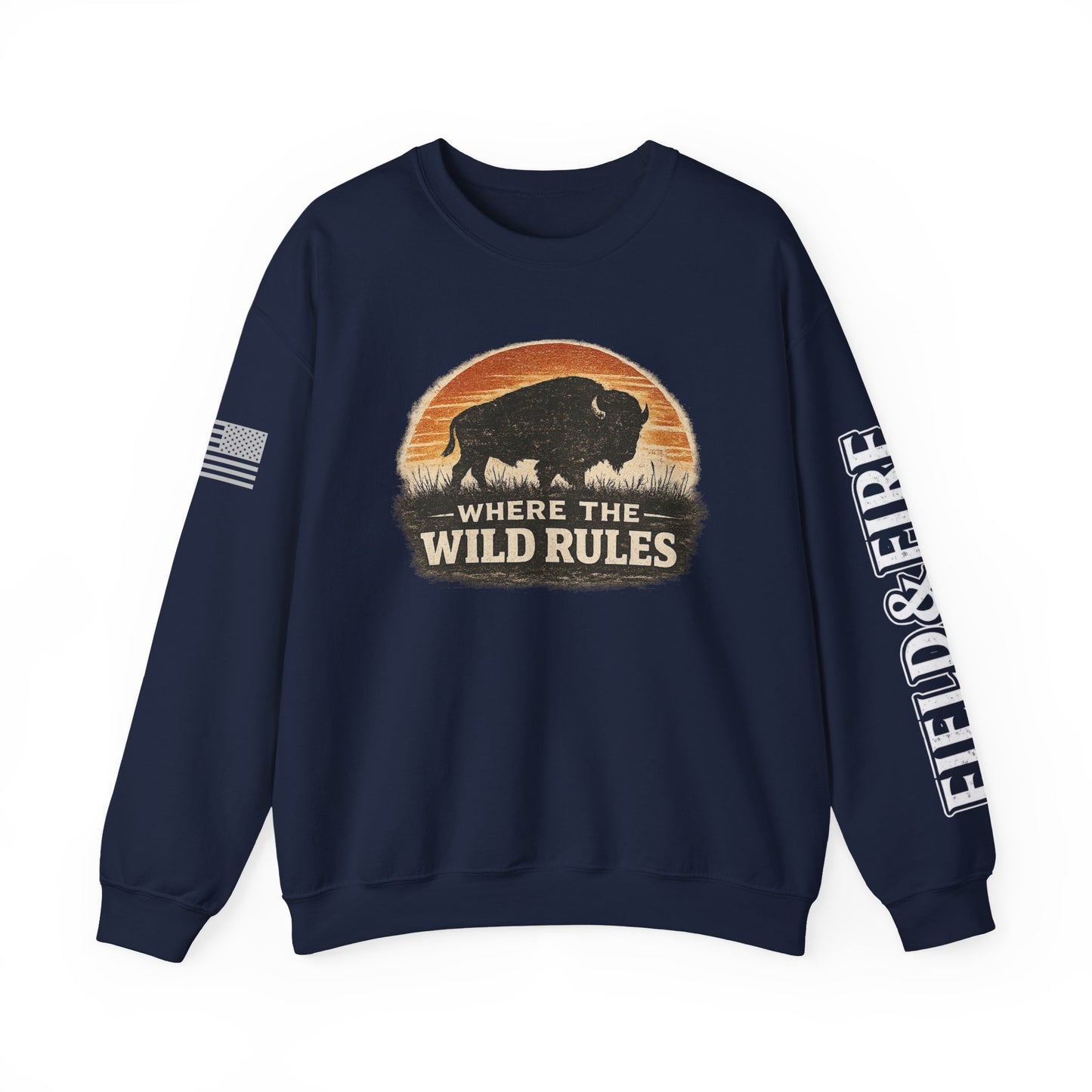 Where The Wild Rules Unisex Heavy Blend™ Crewneck Sweatshirt