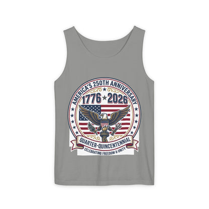 Happy 250th MERICA! Unisex Garment-Dyed Tank Top