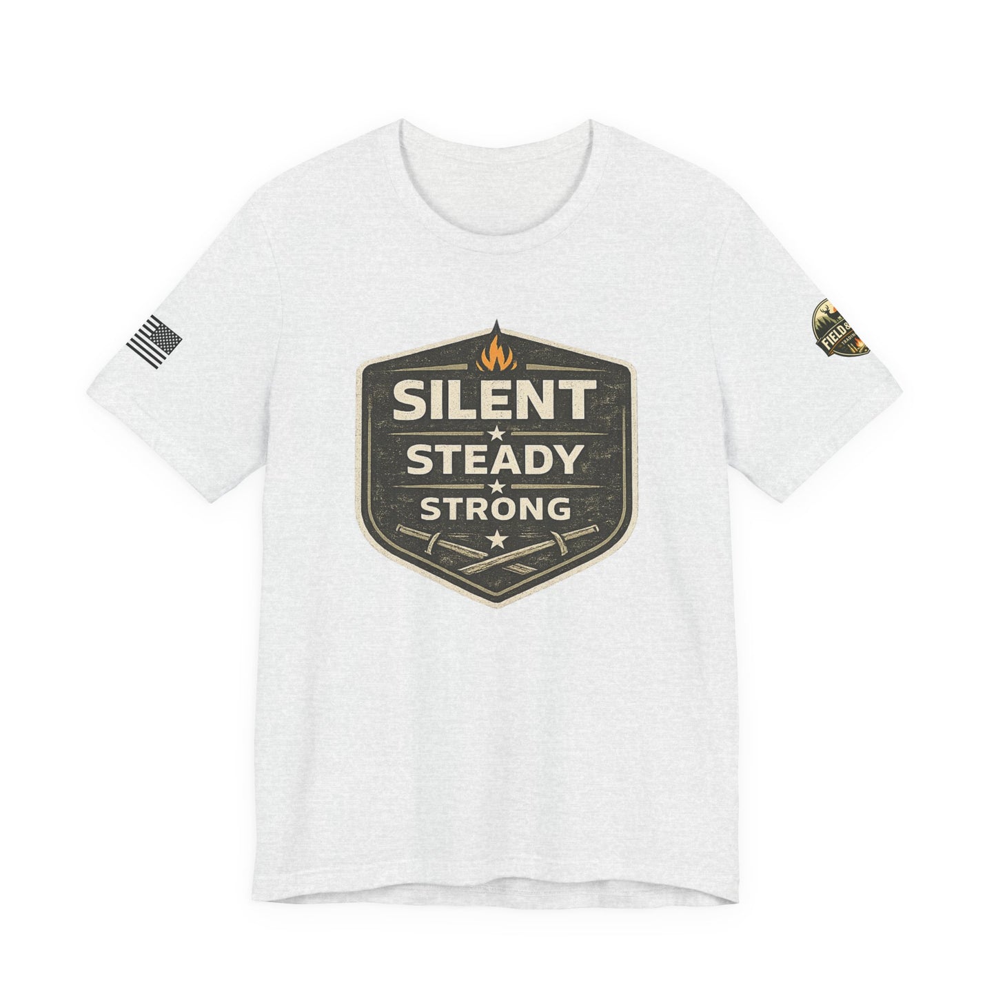 Silent Steady Strong Unisex Jersey Short Sleeve Tee