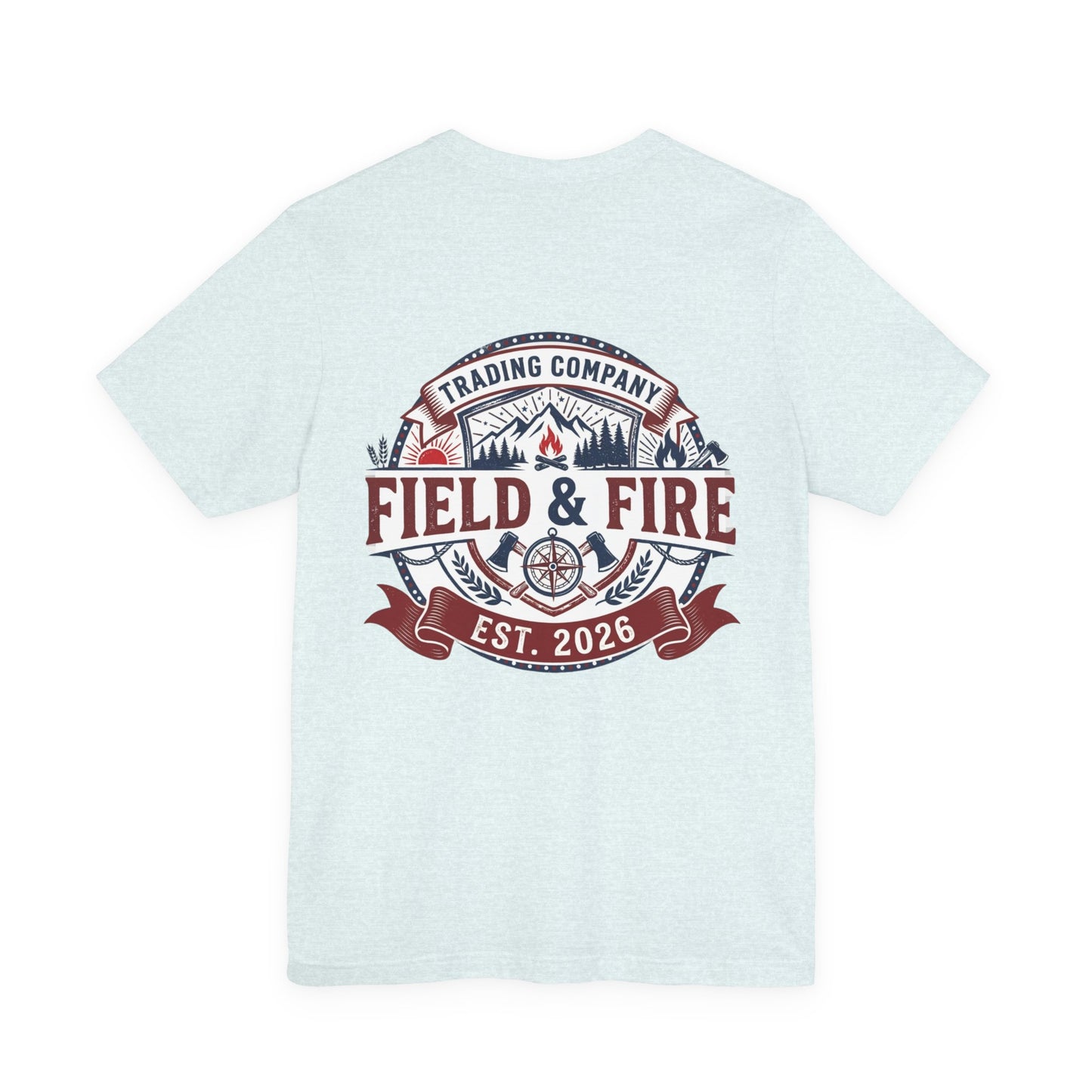 FNF Medallion Unisex Jersey Short Sleeve Tee - Red & Blue Design