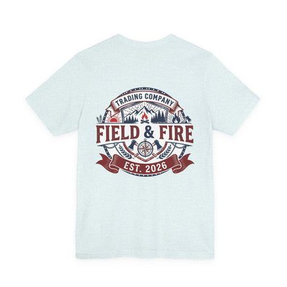 FNF Medallion Unisex Jersey Short Sleeve Tee - Red & Blue Design