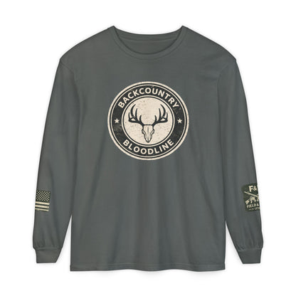 Backcountry Bloodline Unisex Garment-dyed Long Sleeve T-Shirt