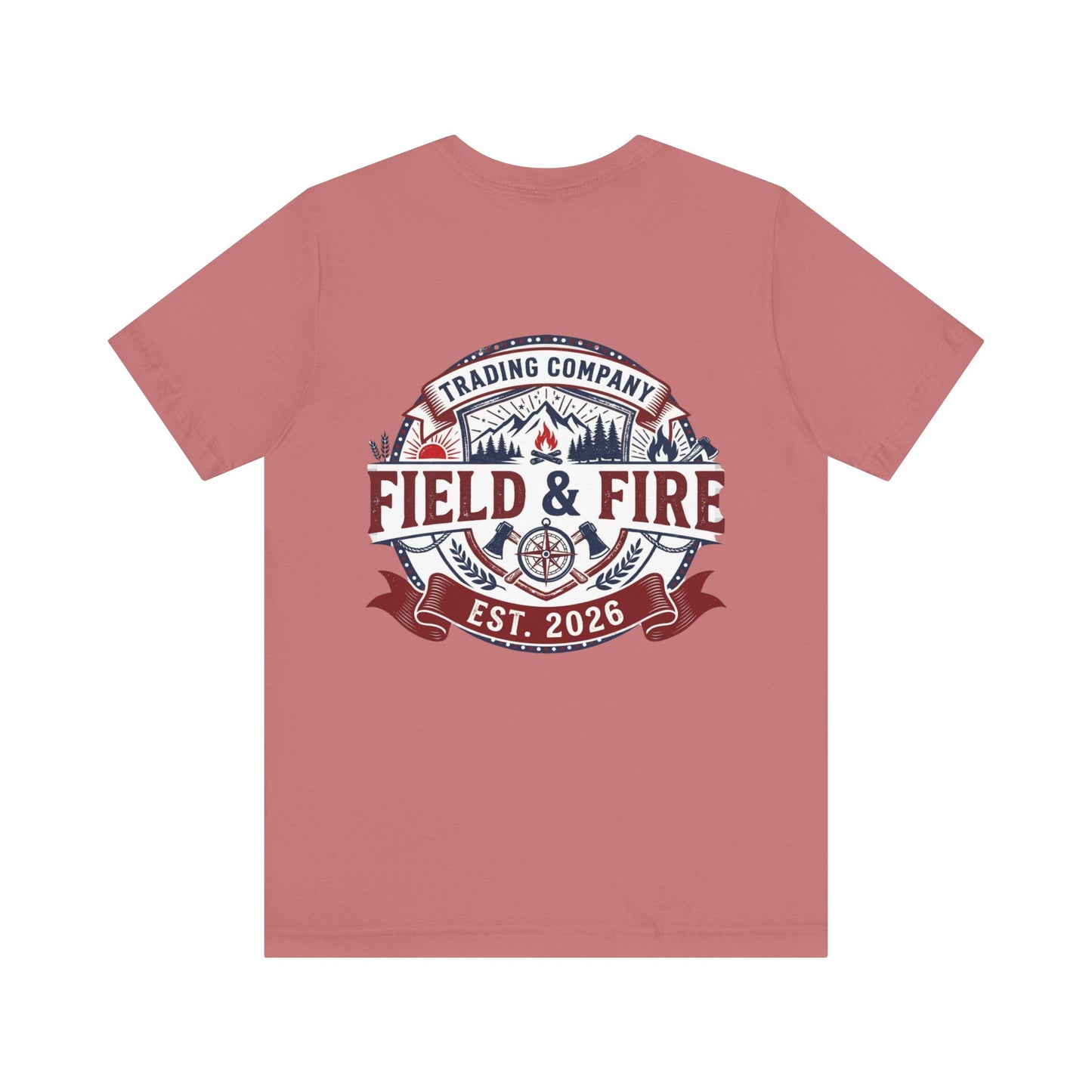 FNF Medallion Unisex Jersey Short Sleeve Tee - Red & Blue Design