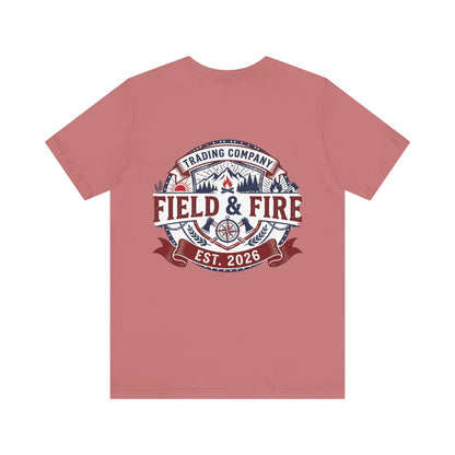 FNF Medallion Unisex Jersey Short Sleeve Tee - Red & Blue Design