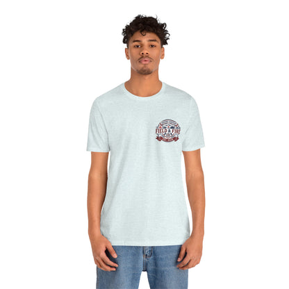 FNF Medallion Unisex Jersey Short Sleeve Tee - Red & Blue Design
