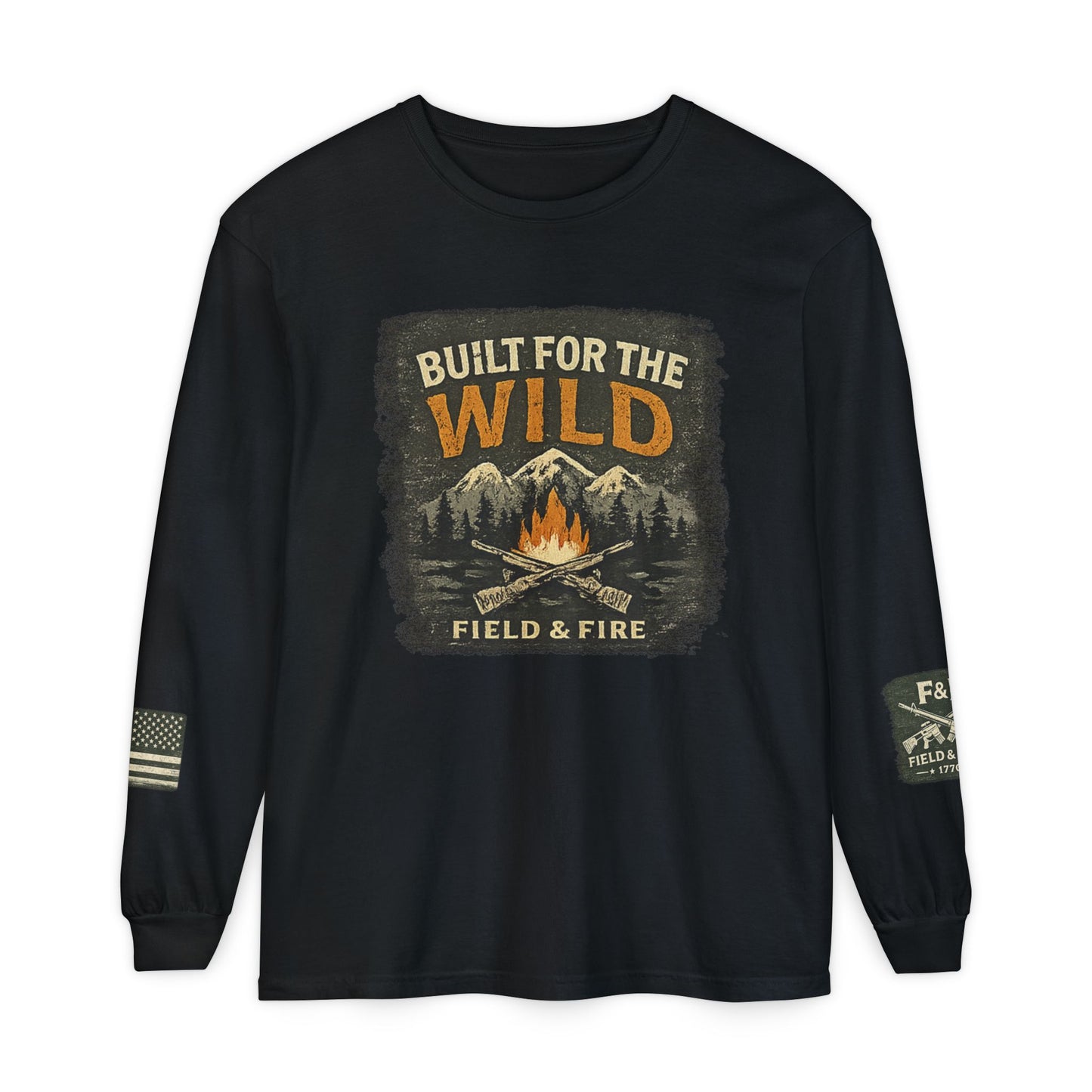 Built For The Wild Unisex Garment-dyed Long Sleeve T-Shirt