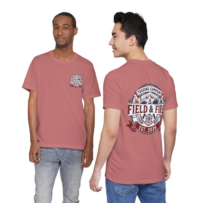 FNF Medallion Unisex Jersey Short Sleeve Tee - Red & Blue Design