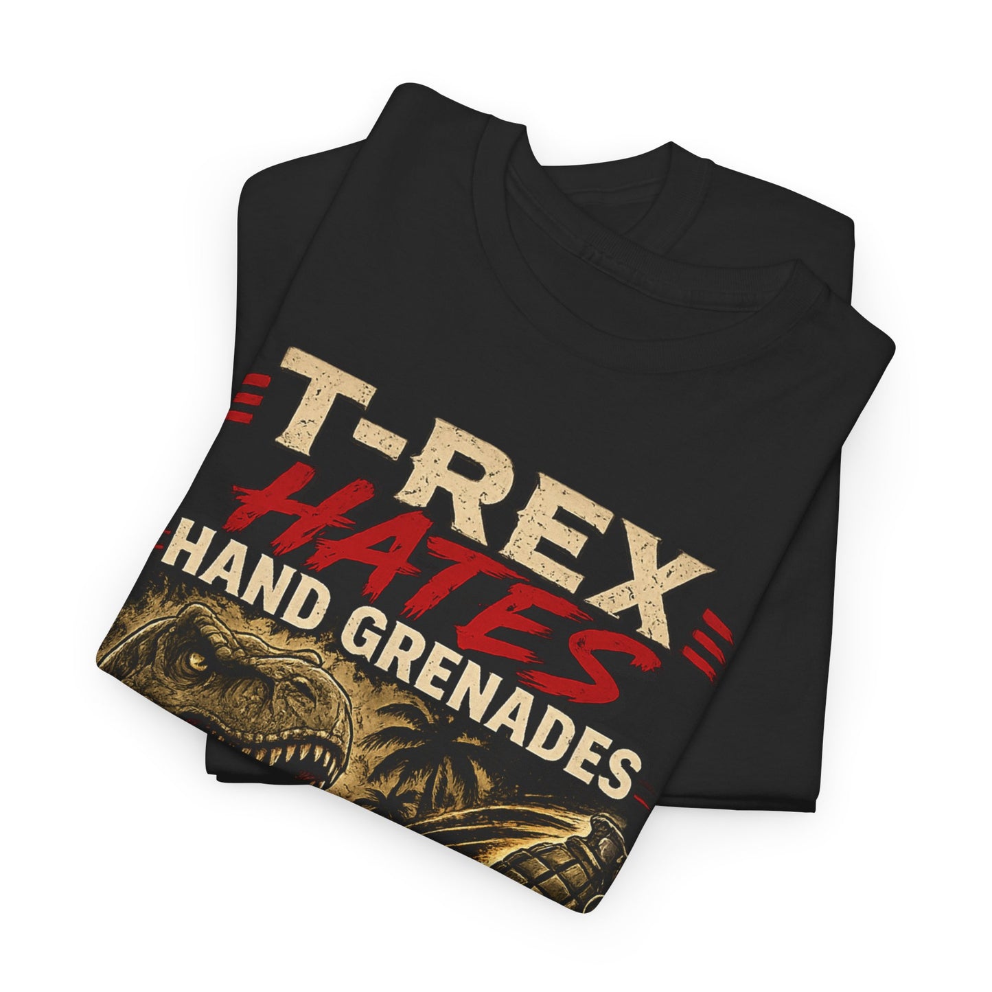 T-Rex Hates Hand Grenades Tee